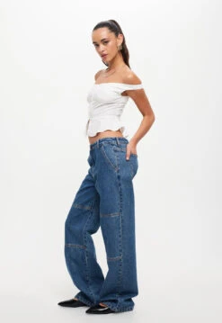 FEMME FATALE TOP - PORCELAIN -Lionessfashion Shop LT927 2310 PORCELAIN LB639 2 2310 BLUE DENIM 12jpg