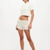 COME AS YOU ARE SHORTS - IVORY -Lionessfashion Shop LT932 2310 LB668 1 2310 IVORY 15jpg