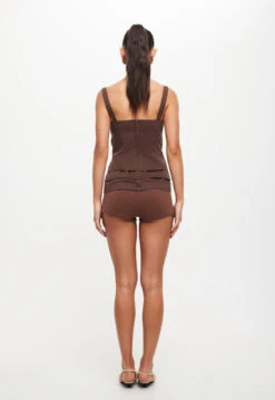 IN BLOOM TOP - CHOCOLATE -Lionessfashion Shop LT935 2310 CHOCOLATE 19jpg