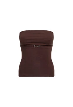ALLURE STRAPLESS TOP - CHOCOLATE -Lionessfashion Shop OCT GHOSTMANNEQUIN 038